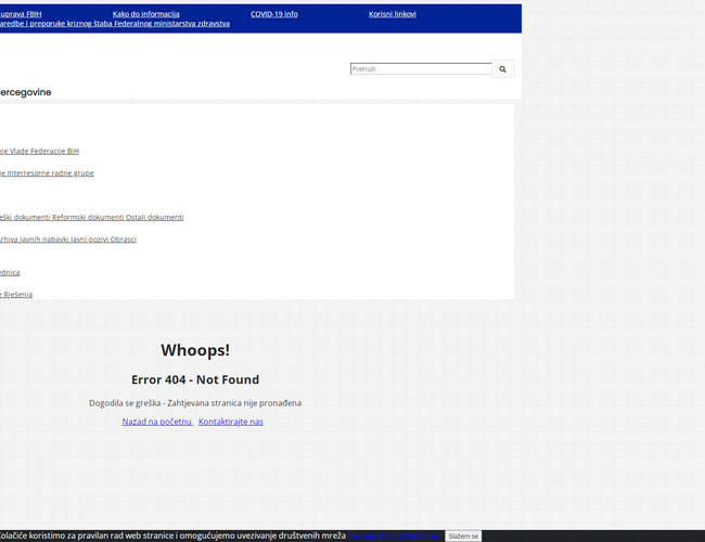 波黑聯邦政府官網