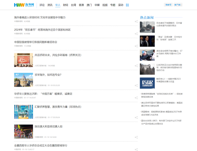 海外網華人頻道